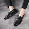 Men's Classic Retro Fullstrap Loafers Men Microfiber Leather Casual Shoes Mens Wedding Party Moccasins Outdoor Driving Flats