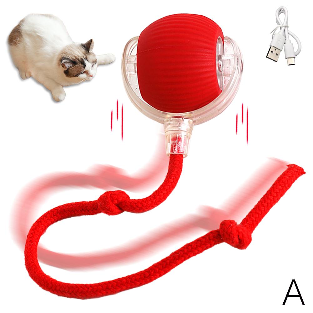 Interactive Cat Toy Ball Super Drive Cat Rolling Balls Motion Activated Sensor Pet Kitten Teaser Game Toys Pet Cat Accessories