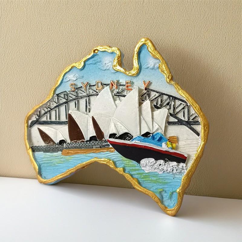 Australia & New Zealand 3D Fridge Magnet Souvenir