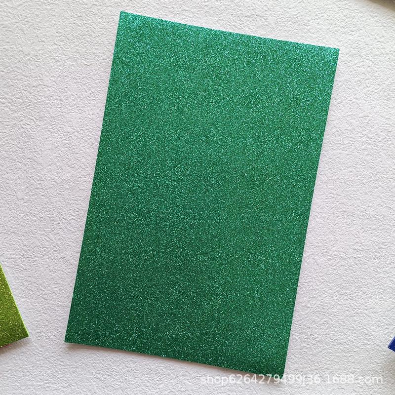 EVA Foam Glitter Gold Powder Paper for Handmade DIY Crafts, Sparkle Fan Accessories, and Base Material F334.
