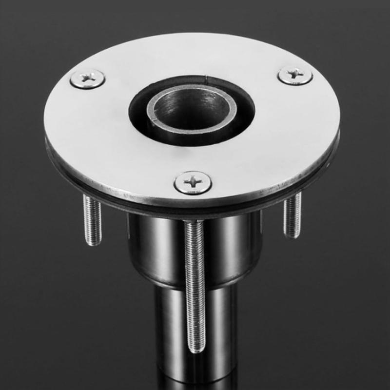 Stainless Steel Exhaust Pipe Thru Wall Tube Socket Hardware Kit 24mm Straight Tube Suitable for Boats Hull Applications