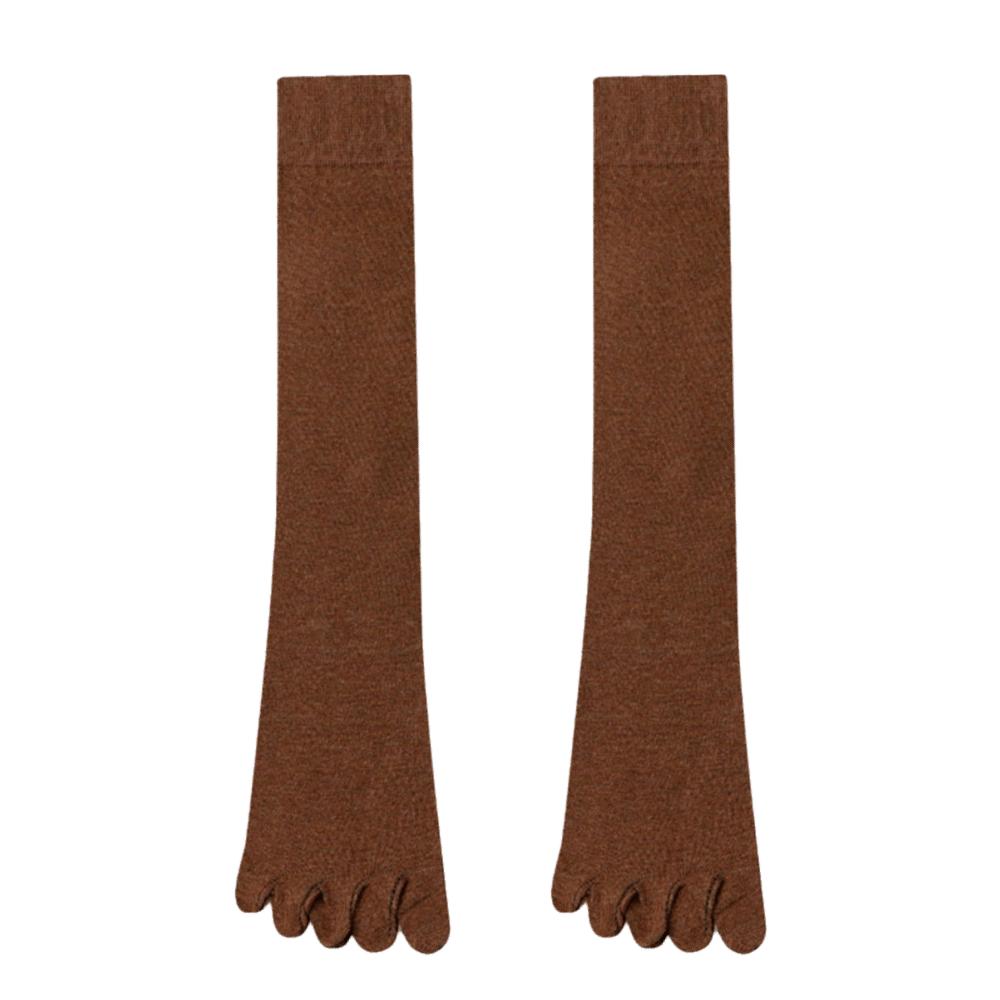 High Tube Five-Toe Socks Spring Autumn Five Finger Socks New Calf Socks  Ladies Stocking