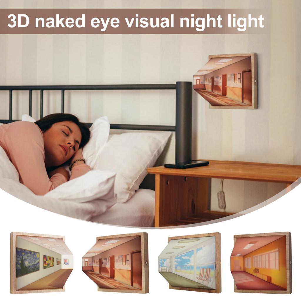 Eye 3D Night Light  Creative Wall Mounted Decorative Lamp, Art Work Design, Suitable For Bedroom, Study, Unique Atmosphere Lamp