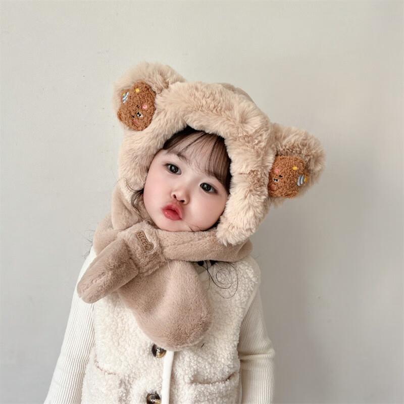 

DUTRIEUX Kids Winter Hat & Scarf Set with Ear Protection