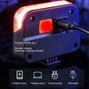 Waterproof Bike Solar Taillights 6 Gears Emergency Warning Lights  Mountain Road Bike