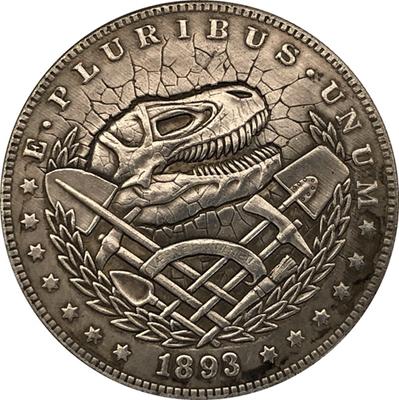 1893 Dinozor ABD AMERİKA BİRLEŞİK DEVLETLERİ Güzellik Hobo Nikel Hatıra Koleksiyonluk Hediyelik Eşya Gümüş Paralar