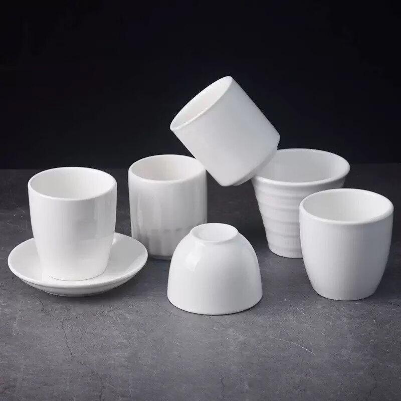 Pure White Thickened Ceramic Mug