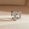 Small Hoop Earrings 925 Sterling Silver Hollow Sparkling Ear Buckles For Women Wedding Fine Jewelry
