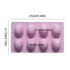 8-Cavity Easter Egg Shape Silicone Molds Baking Supplies Egg Shaped Silicone Molds for Cake Decorating Chocolate Candy