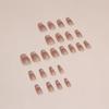 Smiling Cat Blush Gradient Wearable Nail Art Patches - Ballerina Nails, 24 Pieces