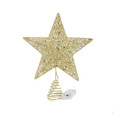 Christmas Treetop Star, Tree Top Light, Decoration ,Creative Topper Lights Five Pointed