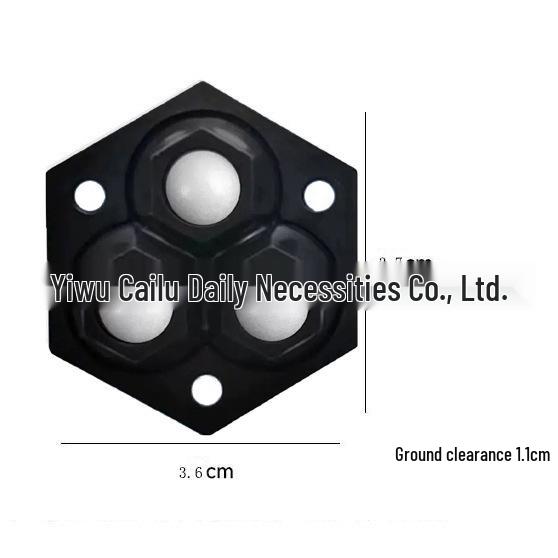 Silent Adhesive Caster: Three-Ball & Five-Ball Roller Wheel for Mobile Furniture