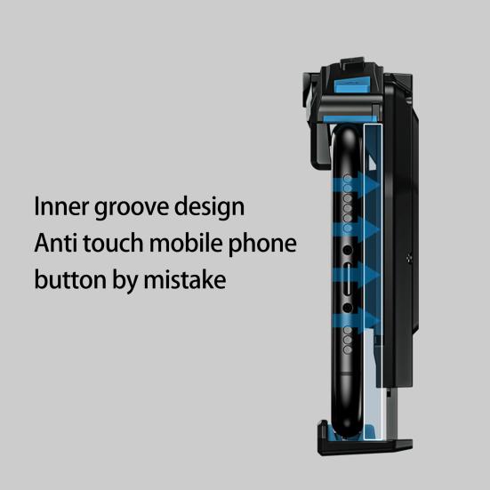 1 Set Mobile Game Handle Gamepad Joystick Triggers Button Foldable Plug and Play Auxiliary Gaming Controller for IOS for Android Phone