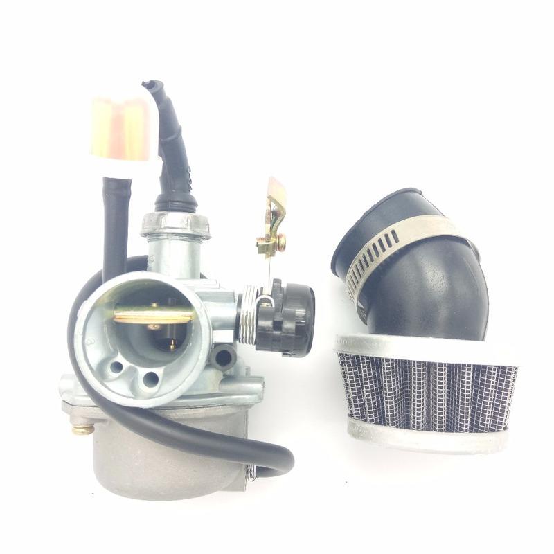 Carburetor Cable Choke With Air Filter PZ19 Carb 50 70 90cc 100 110cc 125cc ATV Chinese Parts