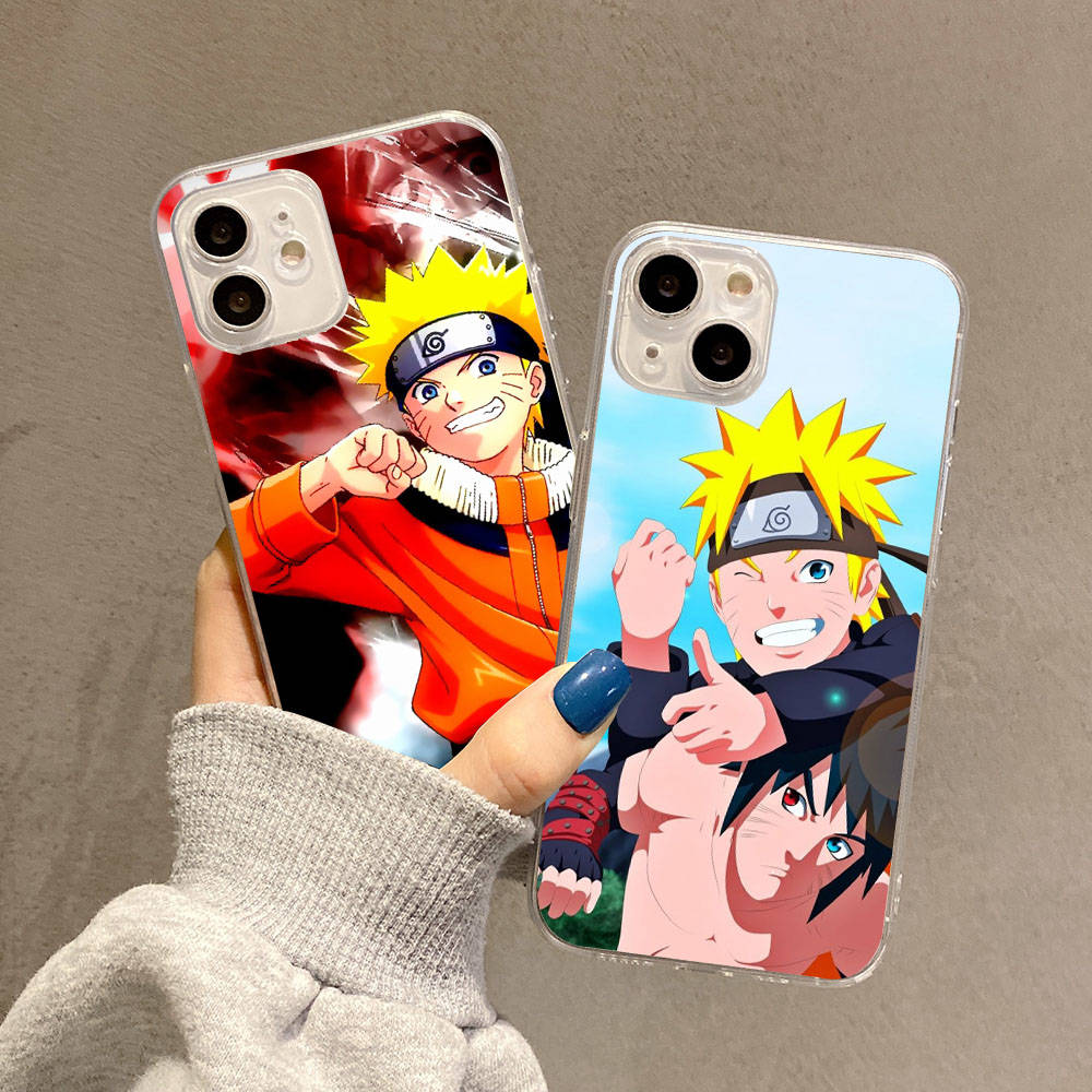 Case for Samsung A04 A14 A23 A34 A54 M23 M33 M52 M53 Realme 10 9 C30S C35 C55 VIVO Y02S Y21 Y51 X80 Pro Transparent Cover WI57 Naruto Anime