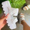 Women'S Sandals Summer Flat Shoes  Female Casual Wedge Slides Sandal Woman Platform Shoes Ladies Outdoor Beach Footwearkm453