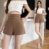 2026 Spring/Summer Women's High-Waisted A-Line Suit Shorts - Versatile, Slimming, Loose Fit, Wide-Leg