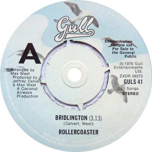 

7inch Record ROLLERCOASTER Bridlington Eternity Isle GULSW41PROMO Gull 1976 UK Pop Used