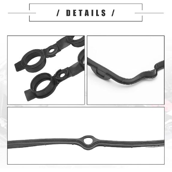 Motoforti Engine Valve Cover Gasket Kit, for BMW E39 E46 E83 E85 2002-2006, Cylinder Head Valve Seal Gasket with Grommet Seal,No.11120030496 Rocker