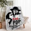 Coperta Stampata Michael Jackson - Morbida e Confortevole, per Camera da Letto, Viaggio, Divano, Decorazione Casa - Regalo di Compleanno Natale per Amico