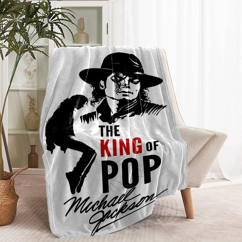 Coperta Stampata Michael Jackson - Morbida e Confortevole, per Camera da Letto, Viaggio, Divano, Decorazione Casa - Regalo di Compleanno Natale per Amico
