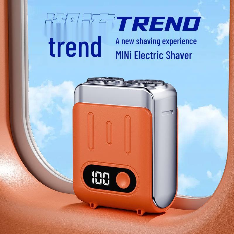 Official Men's Rechargeable Portable Mini Electric Shaver - Washable for Home and Car Use