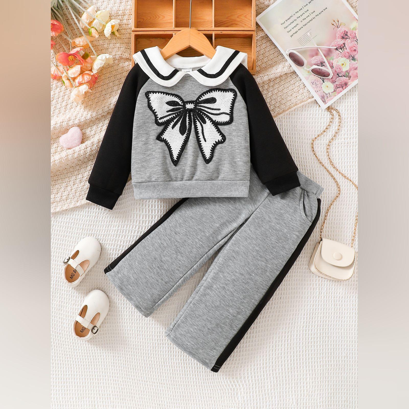 

Комплект детского топа с длинным рукавом - Повседневный, стильный и универсальный детский наряд 6Y