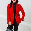 Autumn New Double-sided Wool Short Small Suit Coat Slim-fitting High-end Small Woolen Coat Women