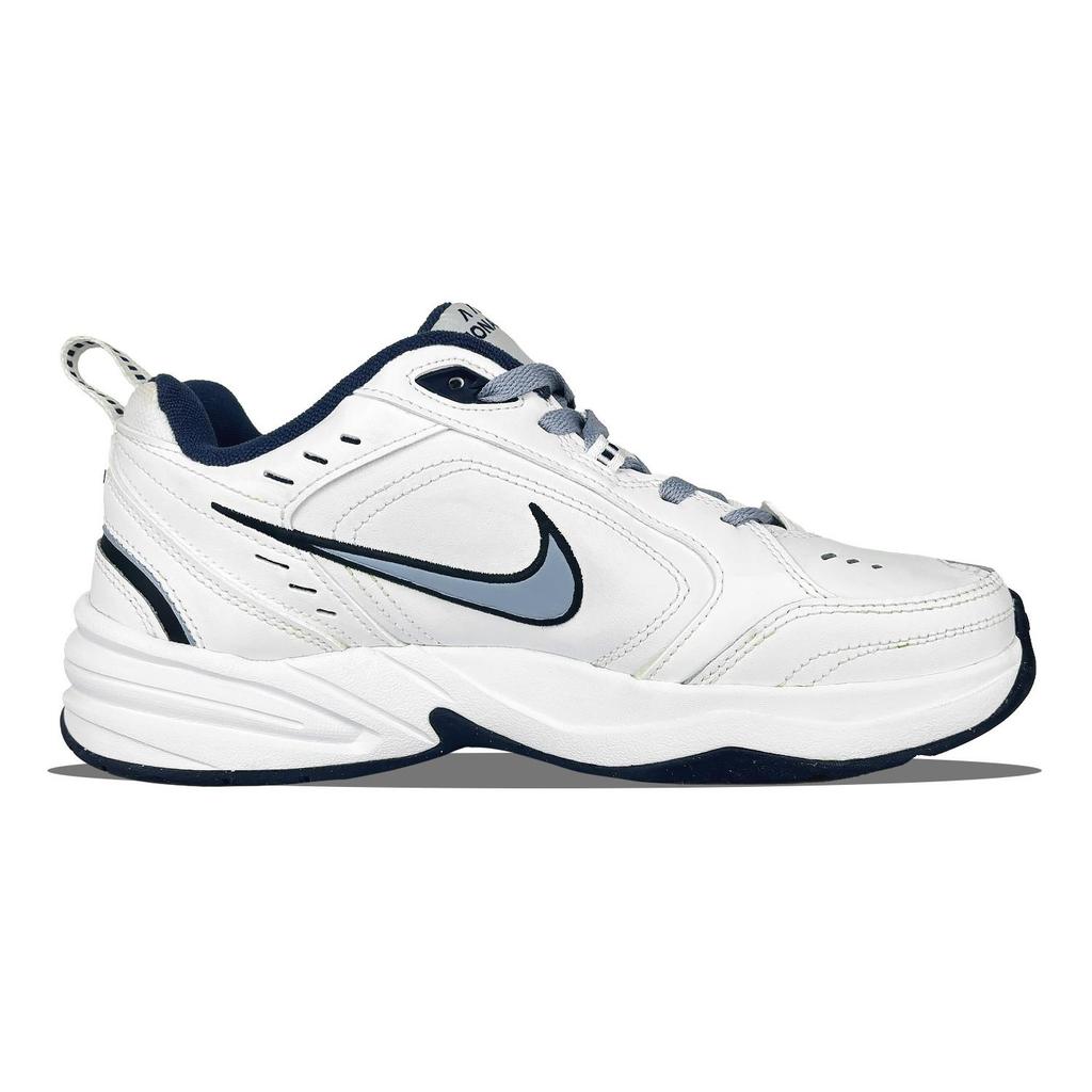 Nike Air Monarch 4 Slip Resistant Slip Resistant Low Top Chunky Sneakers Unisex Blue White 415445-102(Team627-rabbit )
