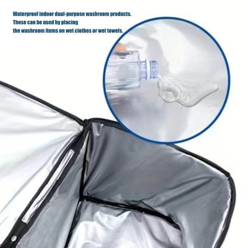 Custom Fit Frunk Storage Bin Set For Collapsible Insulated Bags With Carrying Handles For Groceries Road