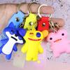 Ugly Cute Funny Tooth Monster Keychain Plush Doll Creative Backpack Pendant Ornament Lovely Small Figure Toy