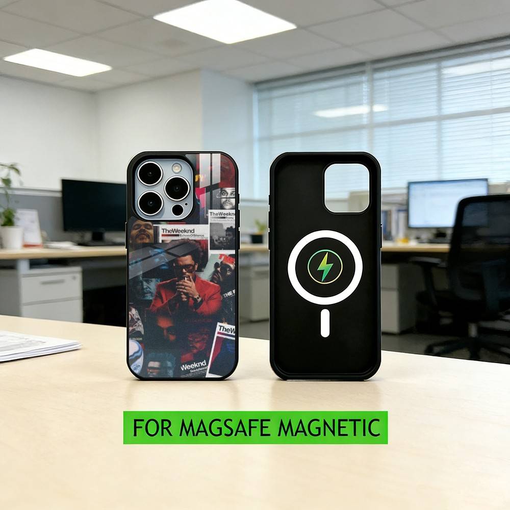 the W-weeknd D-design Phone Case For iPhone17,16,15,14,13,12,11 Plus,Pro Magnetic For Magsafe Wireless Charging