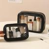 Clear Front Easy Access Toiletry Organizer Waterproof Portable Travel Makeup Accessories Bag for Women Girls