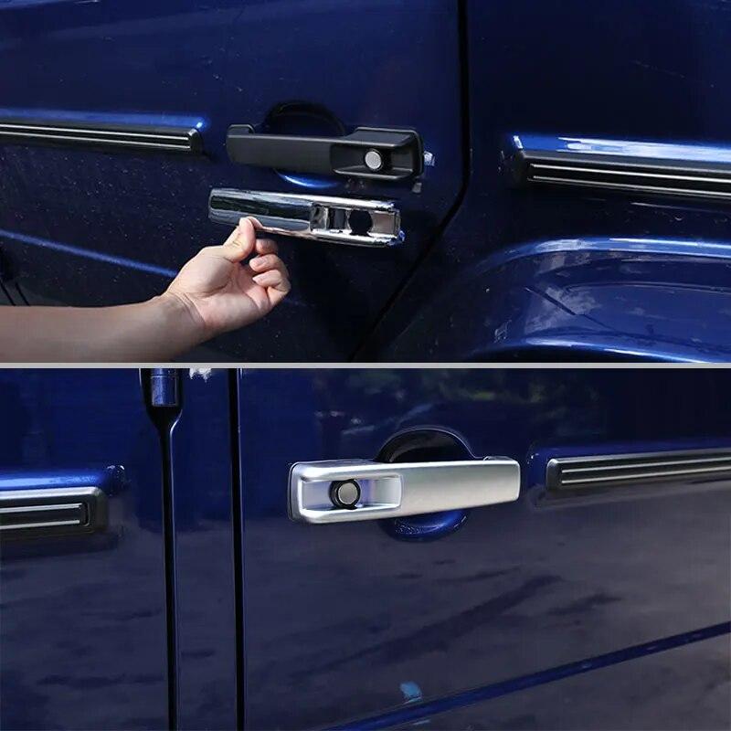 Car Outer Door Handle Decorate Door Bowl Protection Trim Cover for Mercedes-Benz G Class W463 W464 G65 G350 - Auto Parts