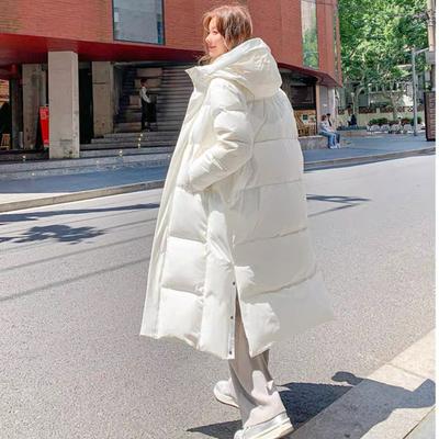 Women Long Loose Thickened Winter Coat Over Knee Warm Outwear Plus Size Fashion