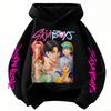 Girls' and Boys' Fashion Hunter Girls Group Hooded Sweatshirt Autumn/Winter Kids' Loose-Fit Casual Sweatshirt