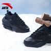 Anta Life Collection Textile, Synthetic Leather Waterproof And Warm Low top Casual Shoes Men's Black 912348981-1