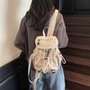 Niche Korean drawstring backpack women's 2025 new leisure student travel small backpack lightweight outdoor mountaineering bag