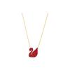 Swarovski Swan Gold Plated Pendant Large Imitation Crystal Necklace Women Necklace 5465400