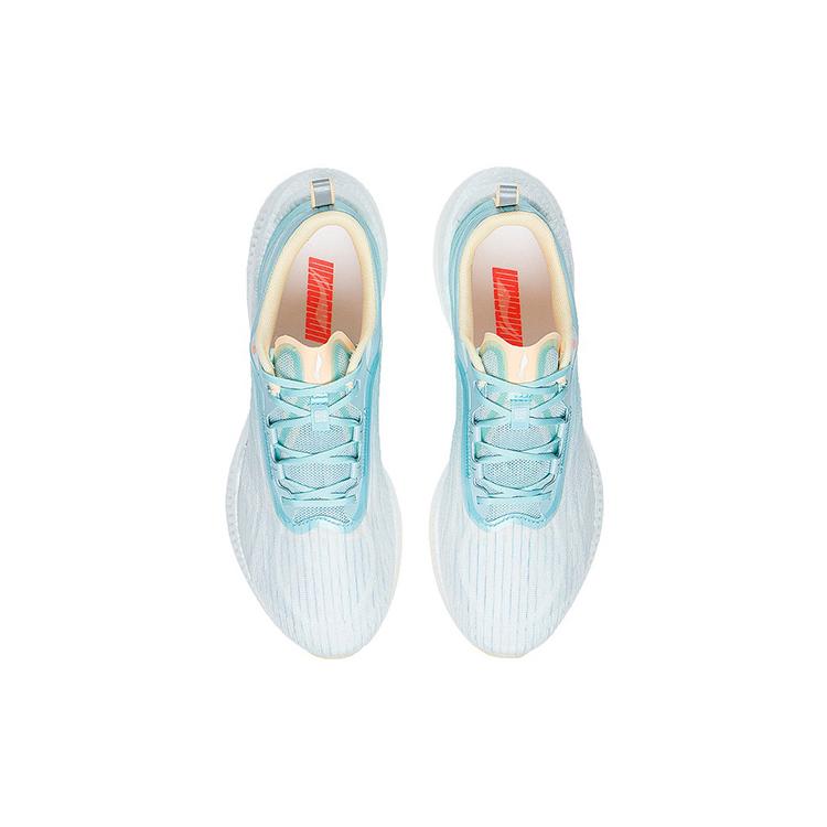 Li Ning Super Light 19 Cushioning Slip Resistant Abrasion Resistant Low top Running Shoes Women's Light Ice Blue ARBS002-17