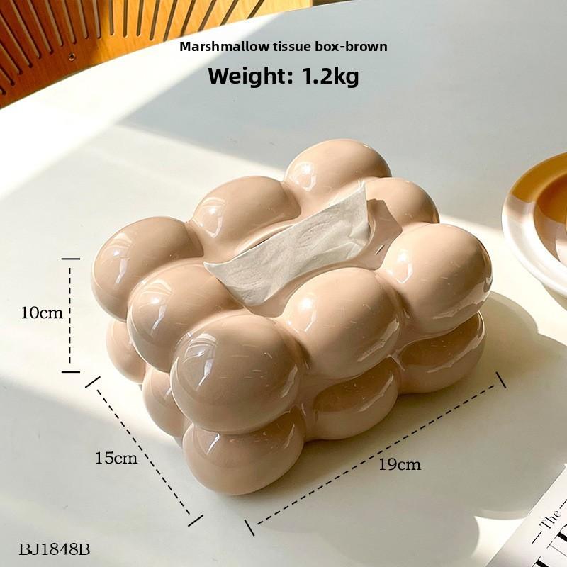 Creative Ceramic Tissue Box For Home Decor With Waterproof Function For Living Room And Bedroom Use