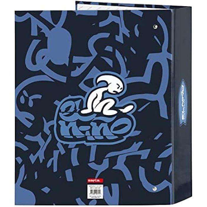 4-ring Folder - SAFTA - El Niño 'Bahía' - 35mm - Blue - Unisex Child