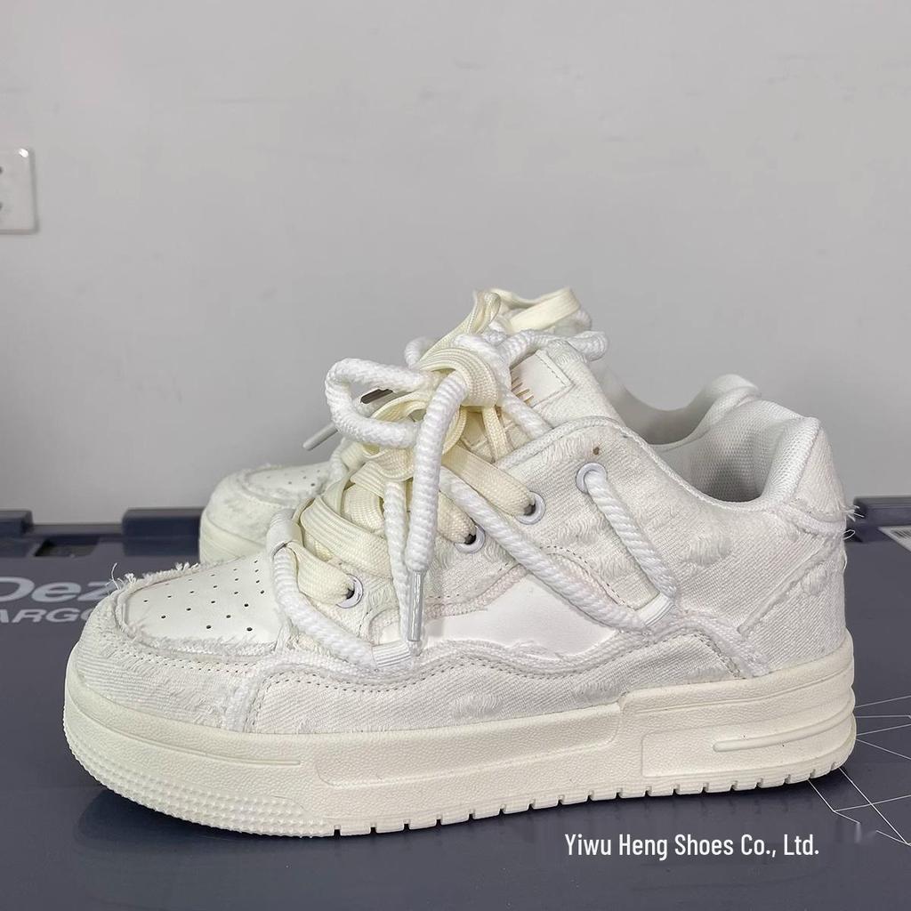 Men's 2025 Casual Sneakers: Summer Campus White Shoes, Couple Style, Thick Sole German Trainers