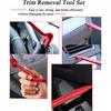 105 Pcs Auto Trim Removal Tool Kit, Plastic Pry Bar Set With Plastic Rivets For Car Door Panel, Audio Dashboard Etc. Fastener Remover Tool Kit Red