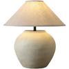 Wabi-Sabi Terracotta Table Lamp for Bedroom, Living Room & Hotel Décor - Japanese Retro Style