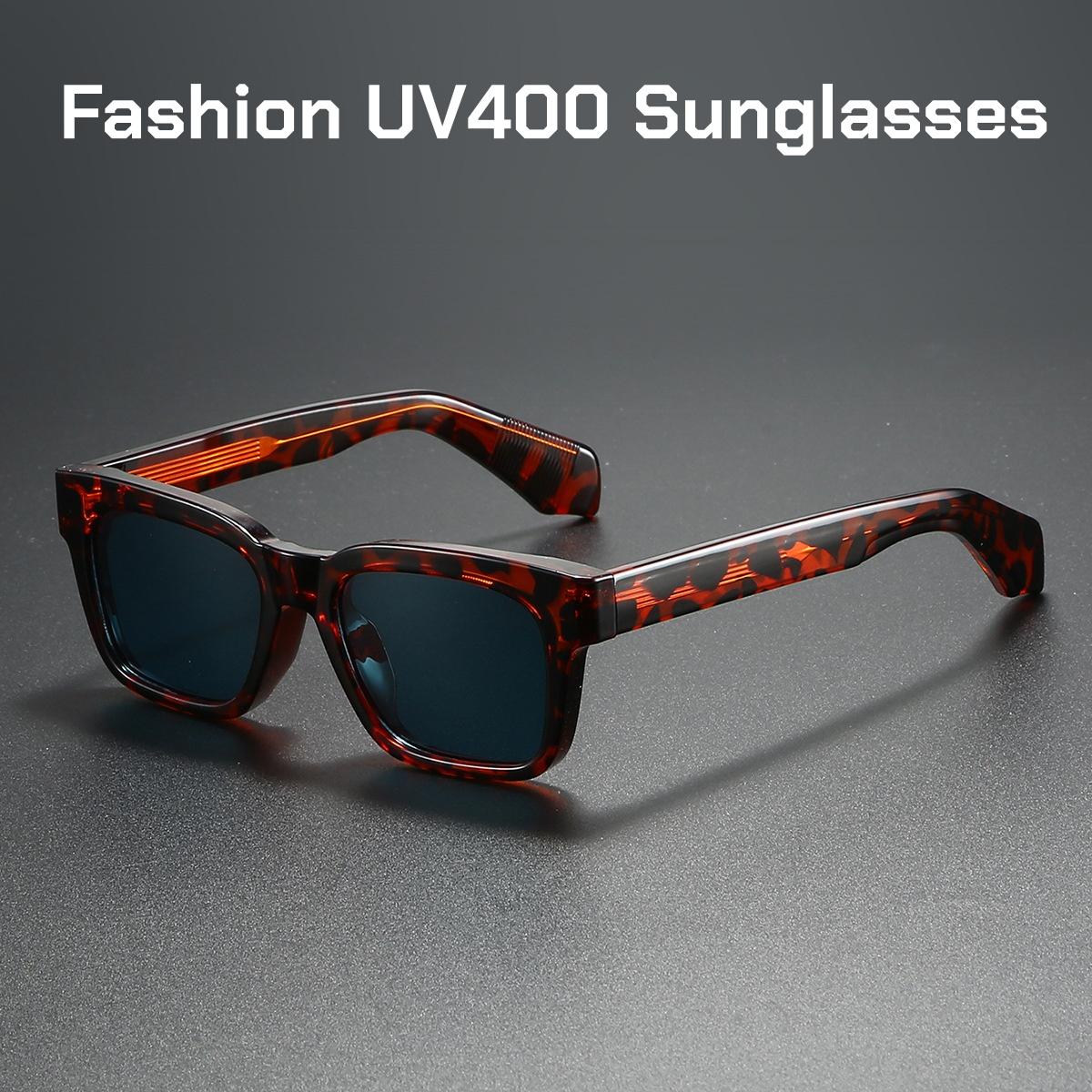 Bai Fen Bai Electronic 3C Men's High Quality Uv400 Polarized Sunglasses Outdoor Retro Driving Fishing Goggles Trendy Square Sunglasses Shades Eyewear Wo Cm