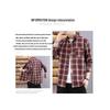 Yalu Men's Loose Fit Plaid Short-Sleeve Shirt