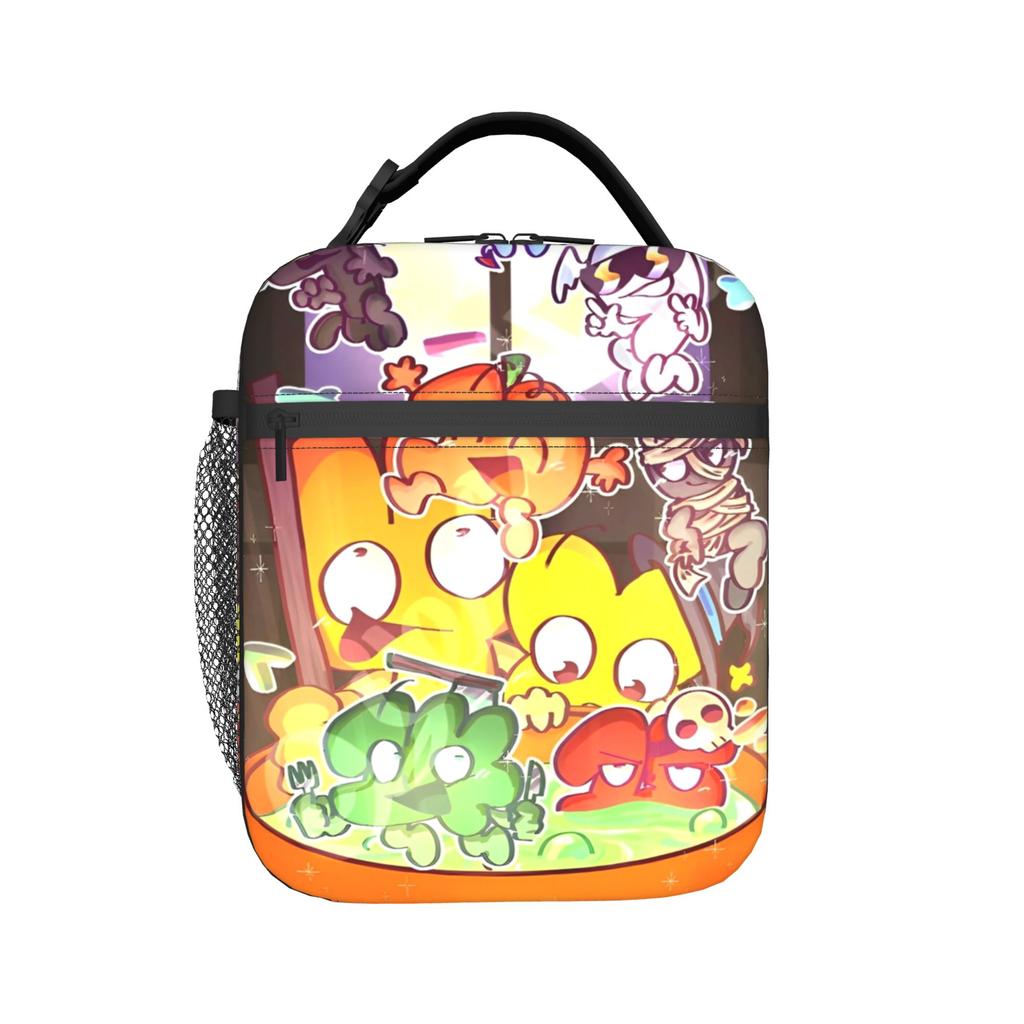 BFDI Battle for Dream Island Insulated Lunch Bags Portable Lunch Container Thermal Bag Tote Lunch Box Work Picnic Food Bag