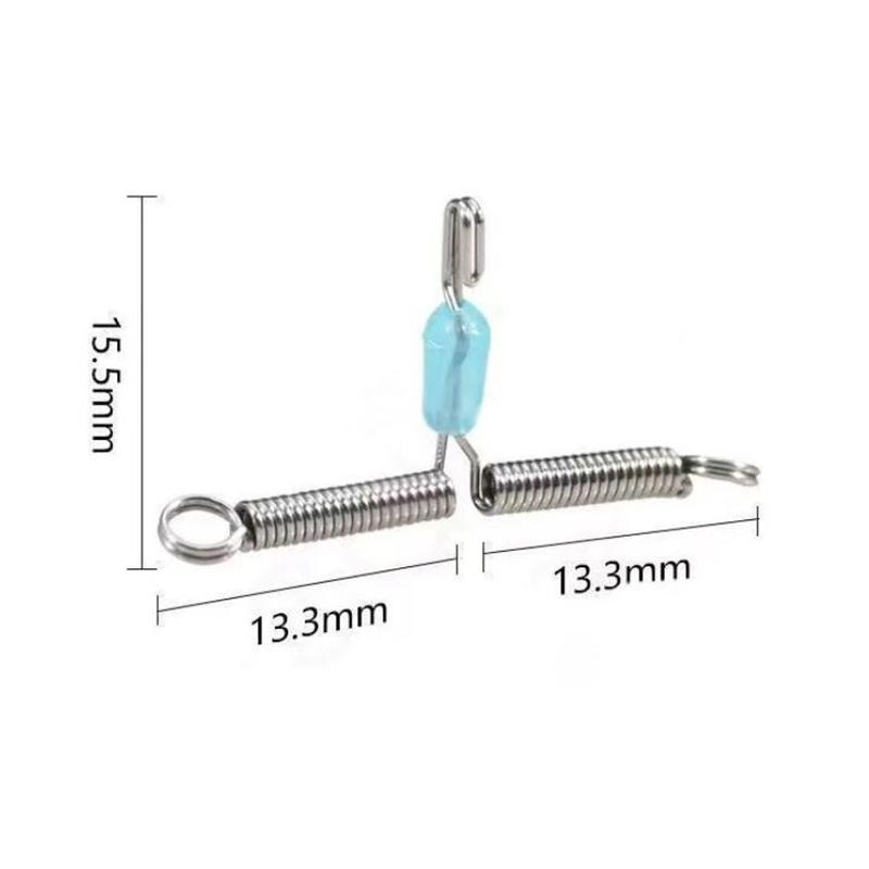 Federgabel Schnellhaken Sub Line Splitter Haken Anti-Winding Release Feder Angelausrüstung Wild Fishing Zubehör