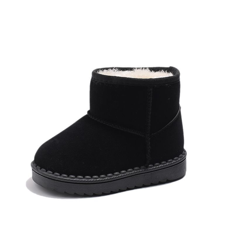 Boys and girls large cotton boots Girls non-slip children's fashion snow boots Winter new cotton boots keep warm